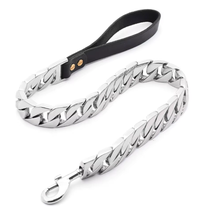 24 MM BIG BOY ROLLS ROYCE SILVER DOG LEASH