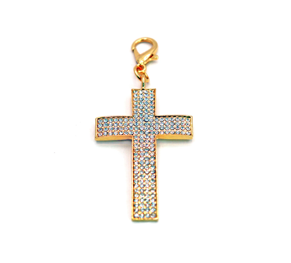 GOLD SNAKE CHAIN PENDANT - CROSS