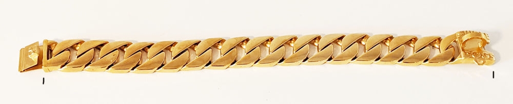 31 MM GOLD ROLLS ROYCE CUBAN DOG COLLAR THICKEST