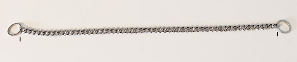 SILVER CUBAN LINK LUXURY DOG CHOKE CHAIN COLLAR